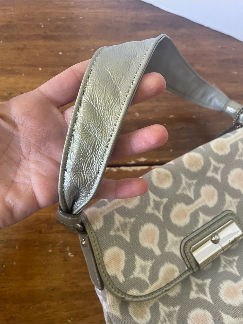 COACH KRISTIN OP ART SIGNATURE SHOULDER HANDBAG BAG PURSE HOBO 45376 - Picture 12 of 12